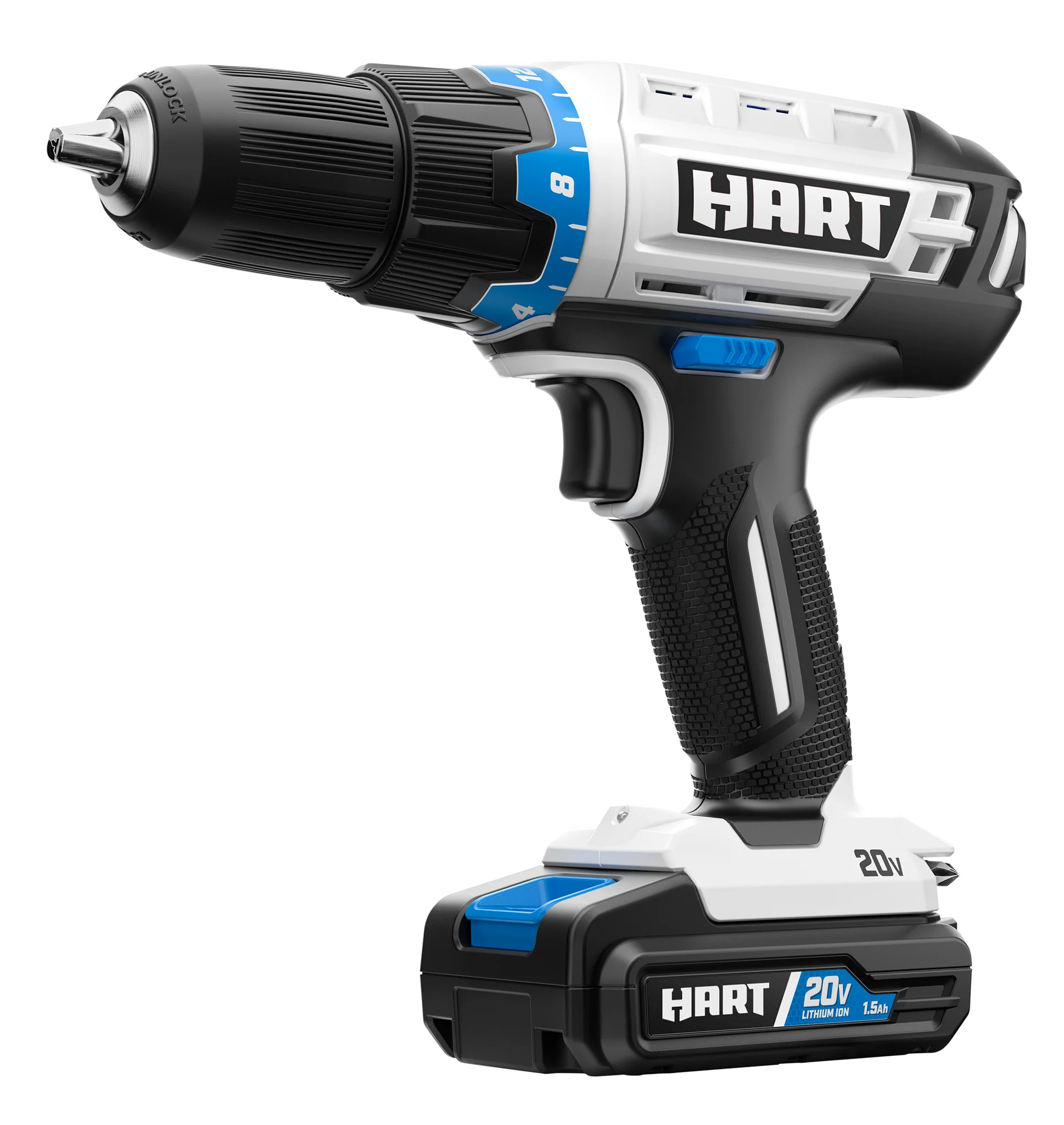 HART 20 Volts 4-Tool Battery-Powered Combo Kit, (2) 1.5Ah Lithium-Ion Batteries - Image 7