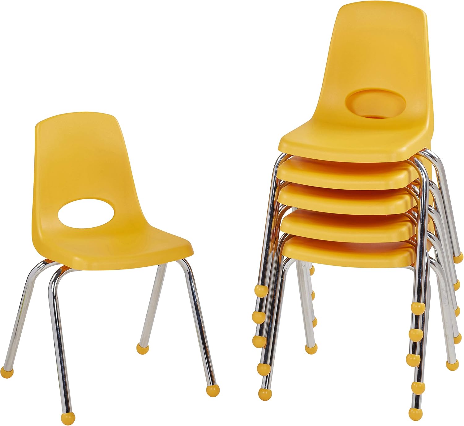 10" School Stack Chair with Swivel Glides, Purple, 6-Pack - Image 67