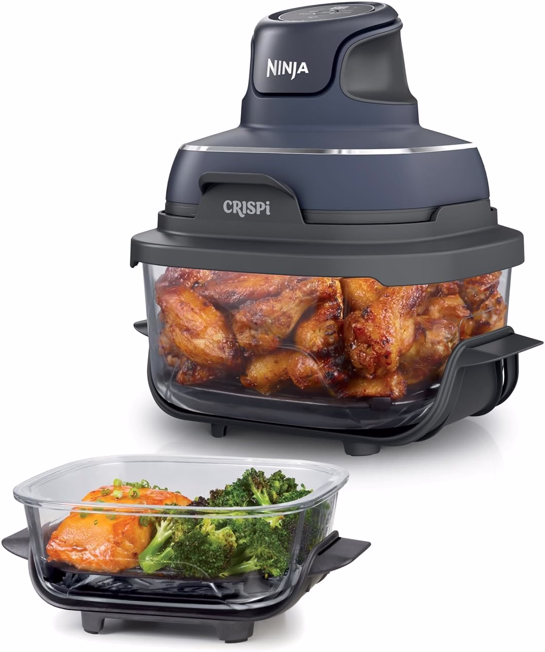 Crispi Glass Air Fryer, 4-in-1, Stone, FN101ST