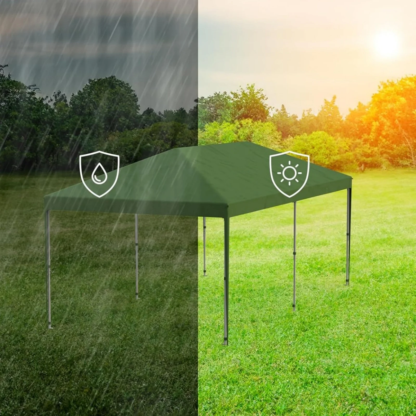 10' x 20' Pop Up Canopy Tent for Outdoor, Portable Instant Commercial Canopy for Patio, Backyard, Garden, Lawn, Outdoor Activities - Image 9