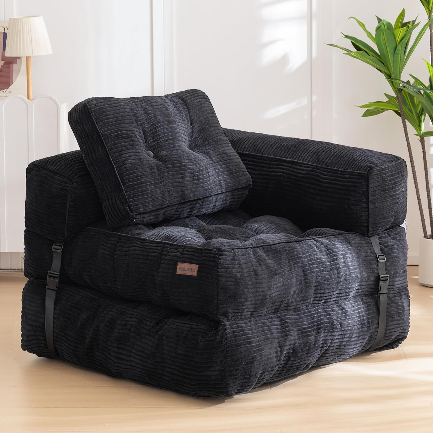 Folding Sofa Bed, Convertible Chair Bed with Pillow - Image 3