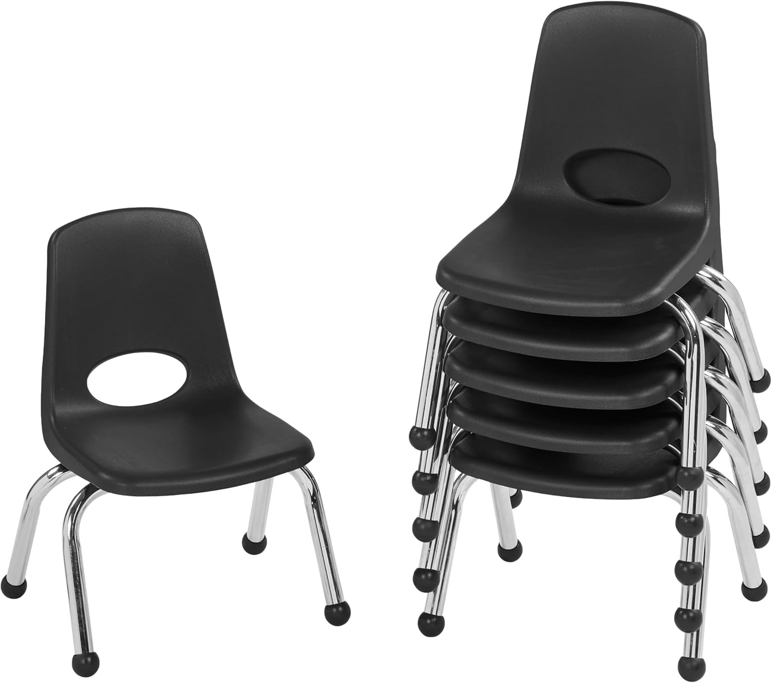10" School Stack Chair with Swivel Glides, Purple, 6-Pack - Image 55