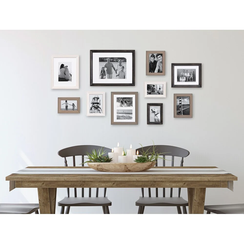 10-Piece Wood Gallery Wall Picture Frame Set, Decorative Photo Display Frames for Living Room, Bedroom and Home Decor - Image 8