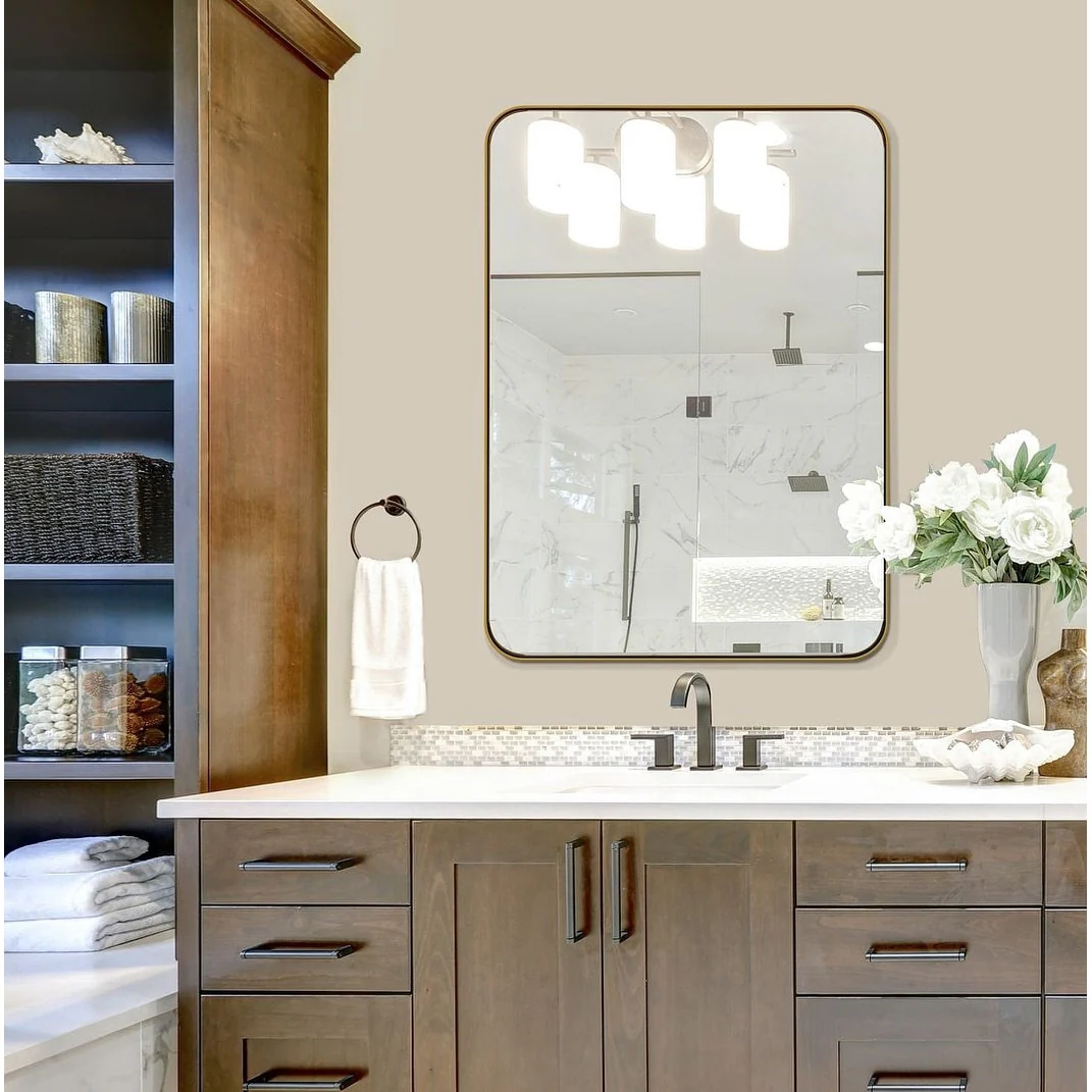 Metal Venetian Wall Mounted Mirror, Decorative Vintage Style Hanging Mirror for Living Room, Bedroom and Entryway - Image 13