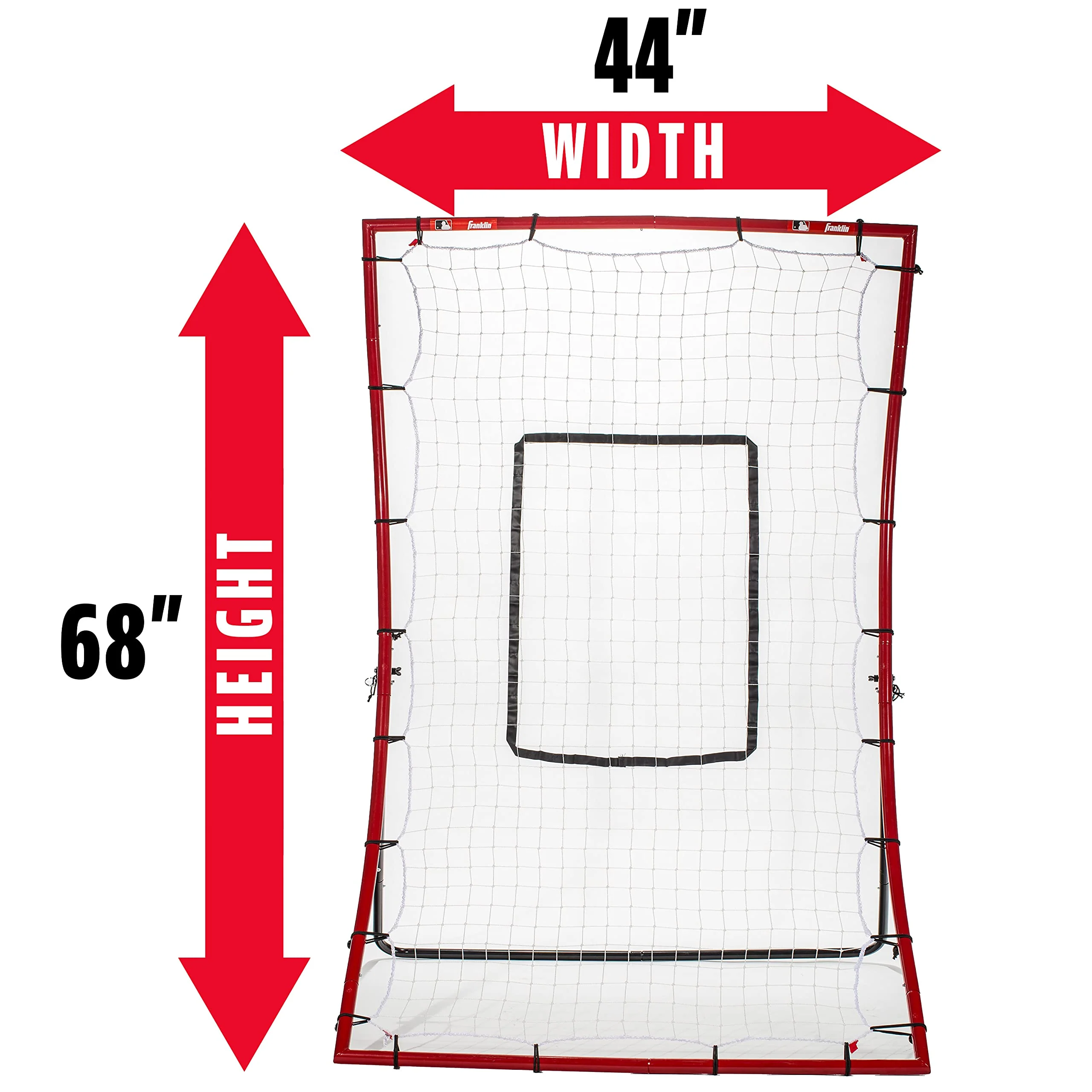 Baseball Rebounder and Pitchback Trainer Net, Practice Equipment for Throwing, Fielding and Hitting - Image 2