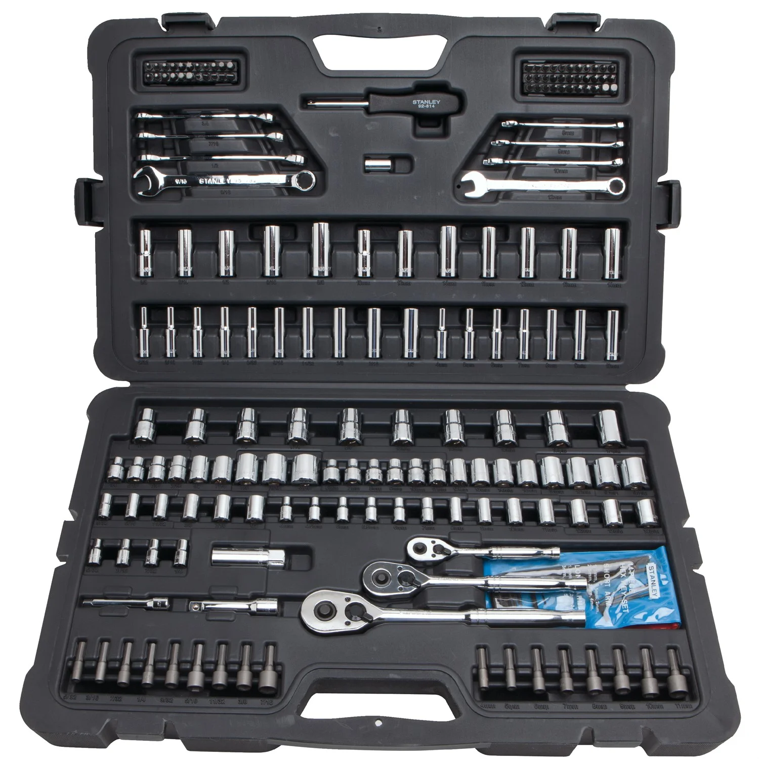 STANLEY STMT71654 201-Piece Mechanics Tool Socket Set - Image 2
