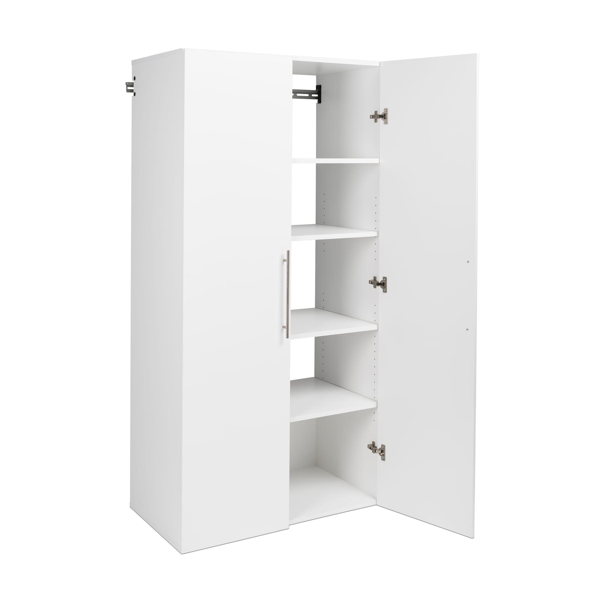 Prepac HangUps Large Storage Cabinet - Immaculate White 36" Cabinet with Storage Shelves and Doors; Ideal for Bin and General Storage Solutions - Image 5