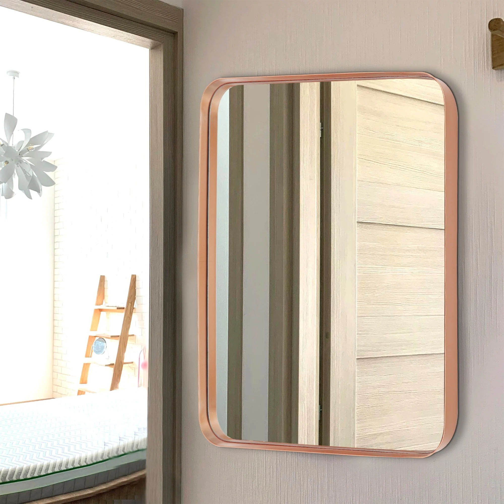 Wall Mirror Vanity Mirror, Bathroom Mirror with Rounded Corners, 1 Piece - Image 41
