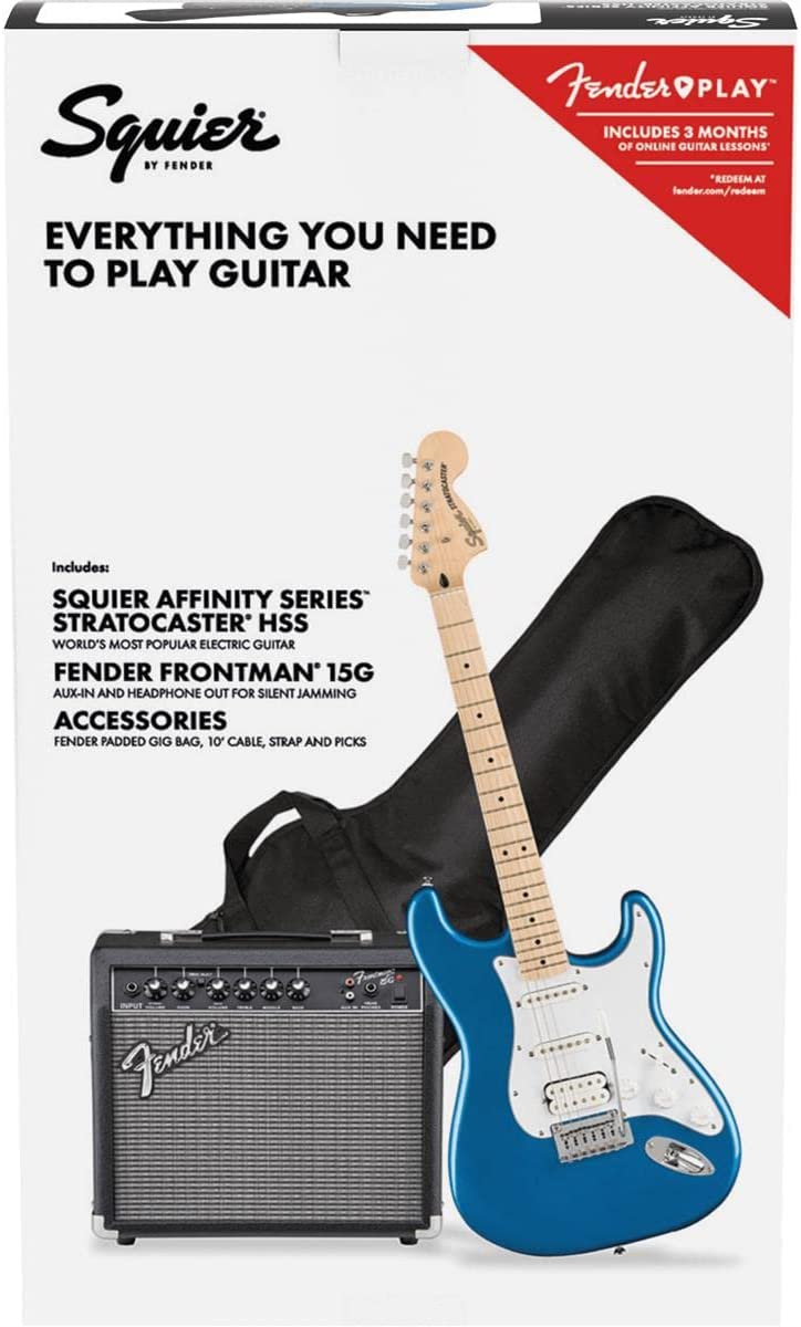 Pack, HSS, Maple Fingerboard, Lake Placid Blue - Image 2