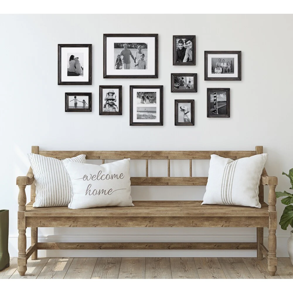 10-Piece Wood Gallery Wall Picture Frame Set, Decorative Photo Display Frames for Living Room, Bedroom and Home Decor - Image 2