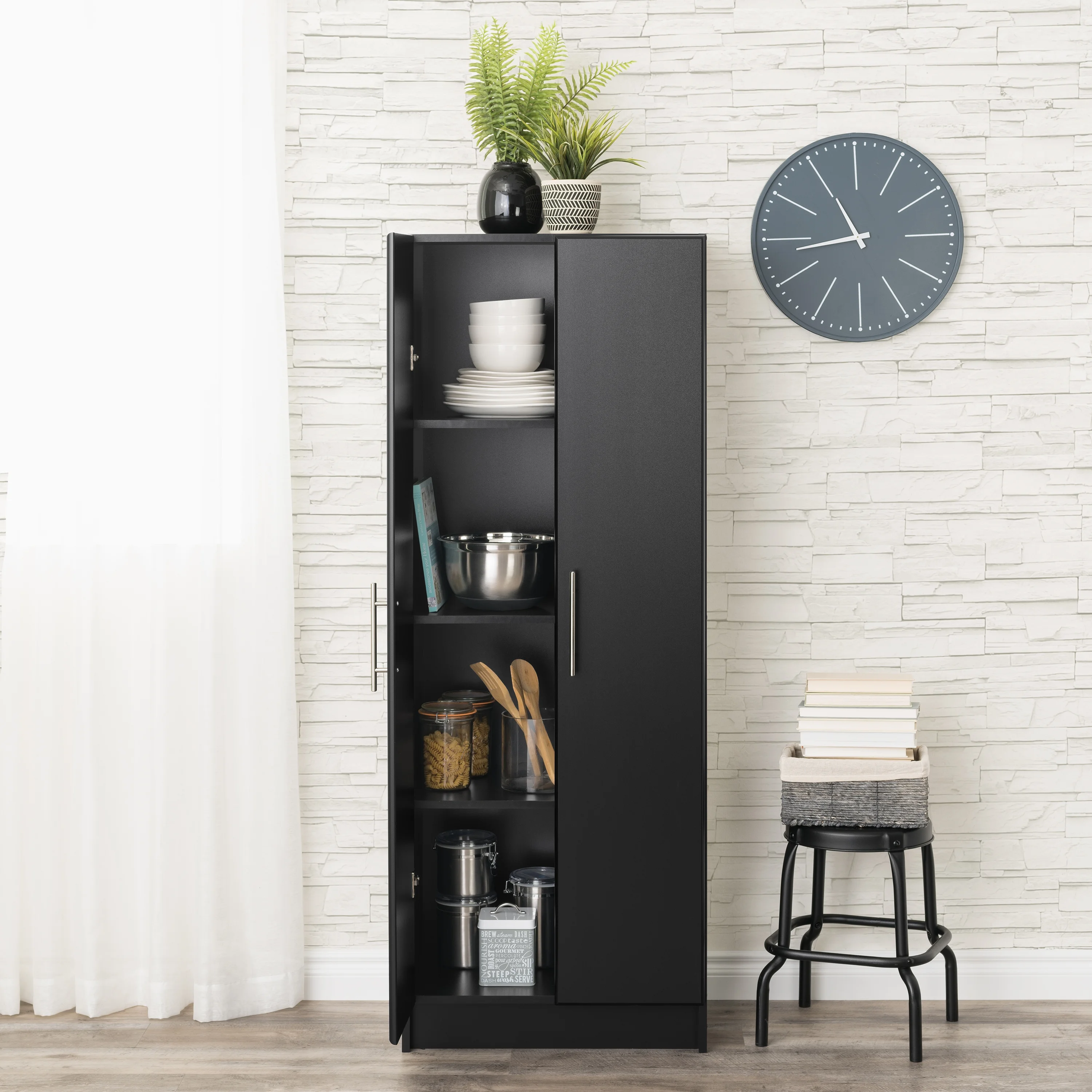 Prepac Elite Deep Storage Cabinet for Garage, 24" W x 65" H x 16" D, Black - Image 8