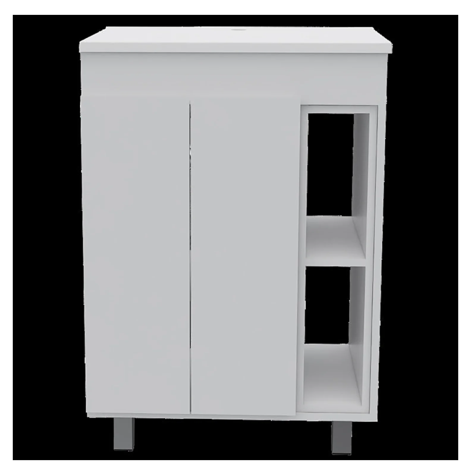 Black Tall Storage Cabinet with 3 Drawers and Adjustable Shelves for Bathroom, Study, Office and Interior, MDF Board with Painted Finish Black + MDF - Image 51