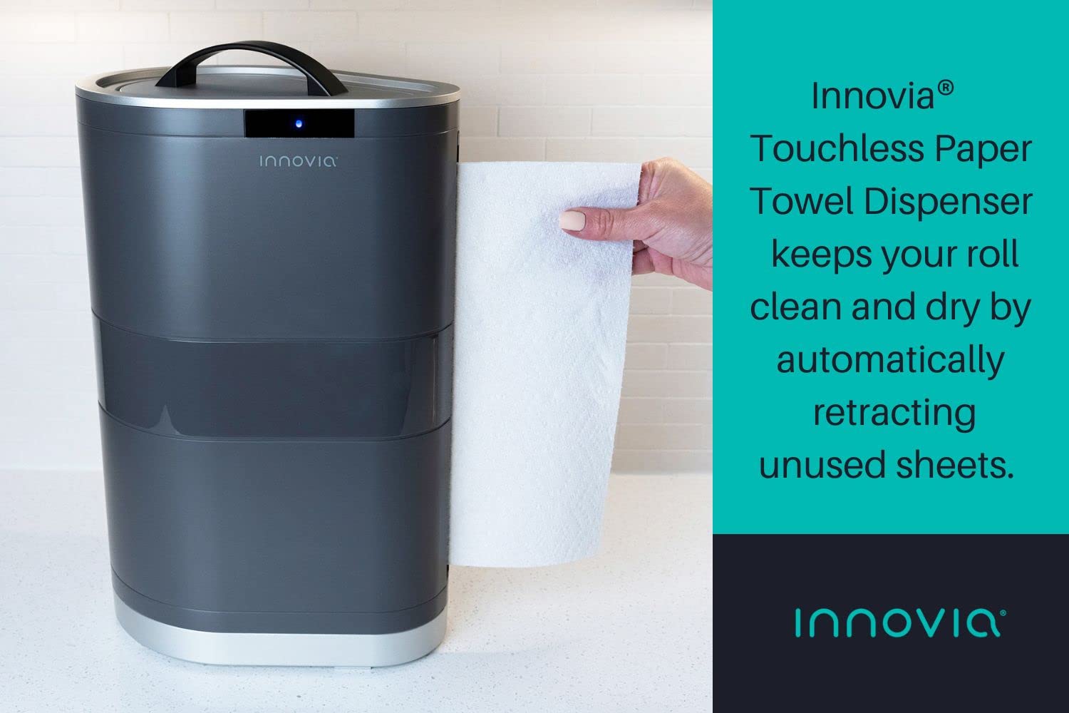 Countertop Touchless Paper Towel Dispenser in White - Image 5