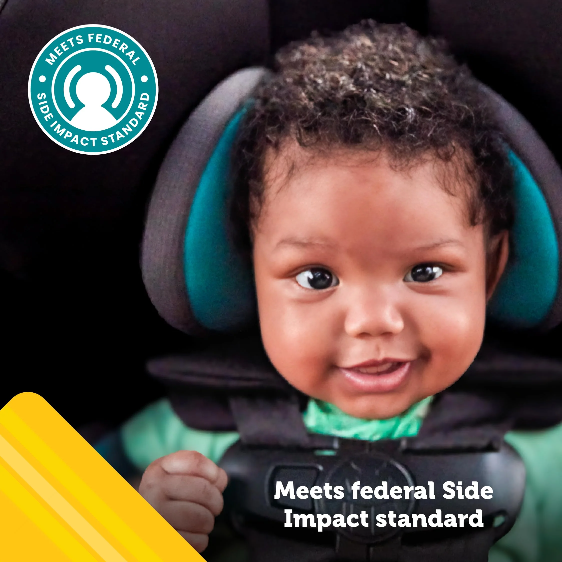 3-in-1 Slim Convertible Car Seat, All-in-One Infant Toddler Booster Seat, Rear & Forward Facing Child Safety Seat - Image 8