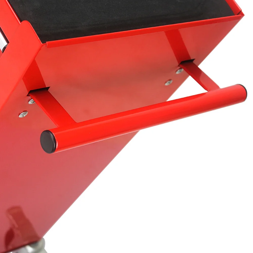 Rolling Tool Storage Cabinet With 4 Drawers, 4 Wheels, 2 Parking Brakes Tool Chest Cart, 5-Tier Rolling Tool Set for Handyman, Workshop, Home (Red) - Image 3