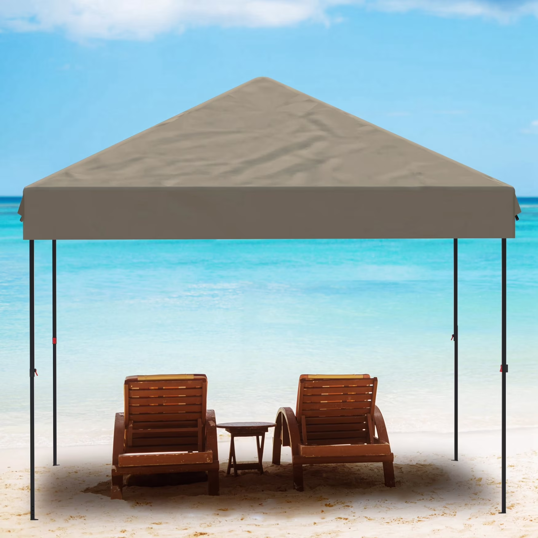 Arigeas Pop Up Canopy Tent 10'x10' with Adjustable Height, Easy Outdoor Sun Shade Shelter for Party, Event, Patio - Image 3