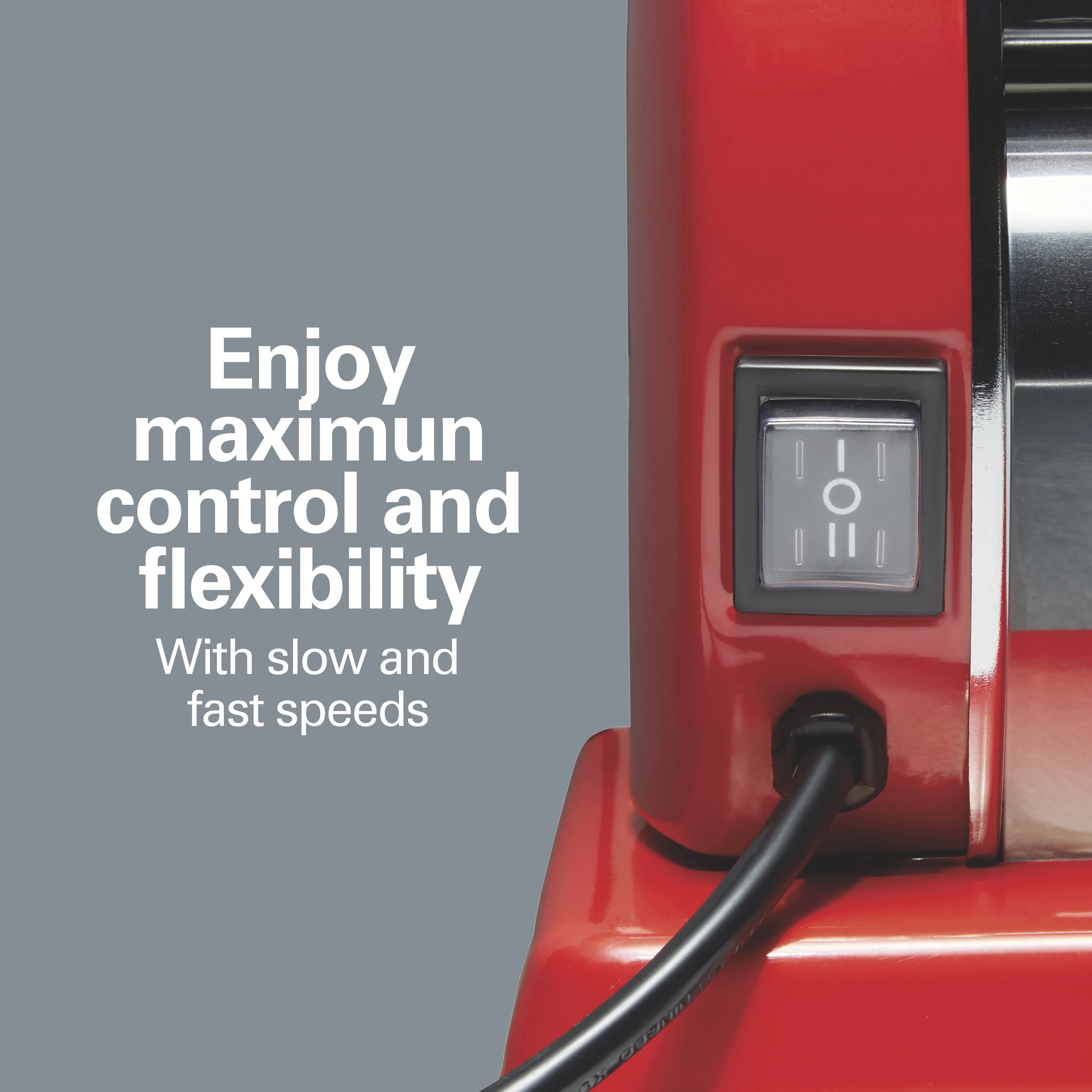 Hamilton Beach Electric Pasta Maker & Noodle Machine with 9 Adjustable Thickness Settings, Includes Spaghetti & Fettucine Cutter, Cutting Wheel, Cleaning Brush, Red - Image 5