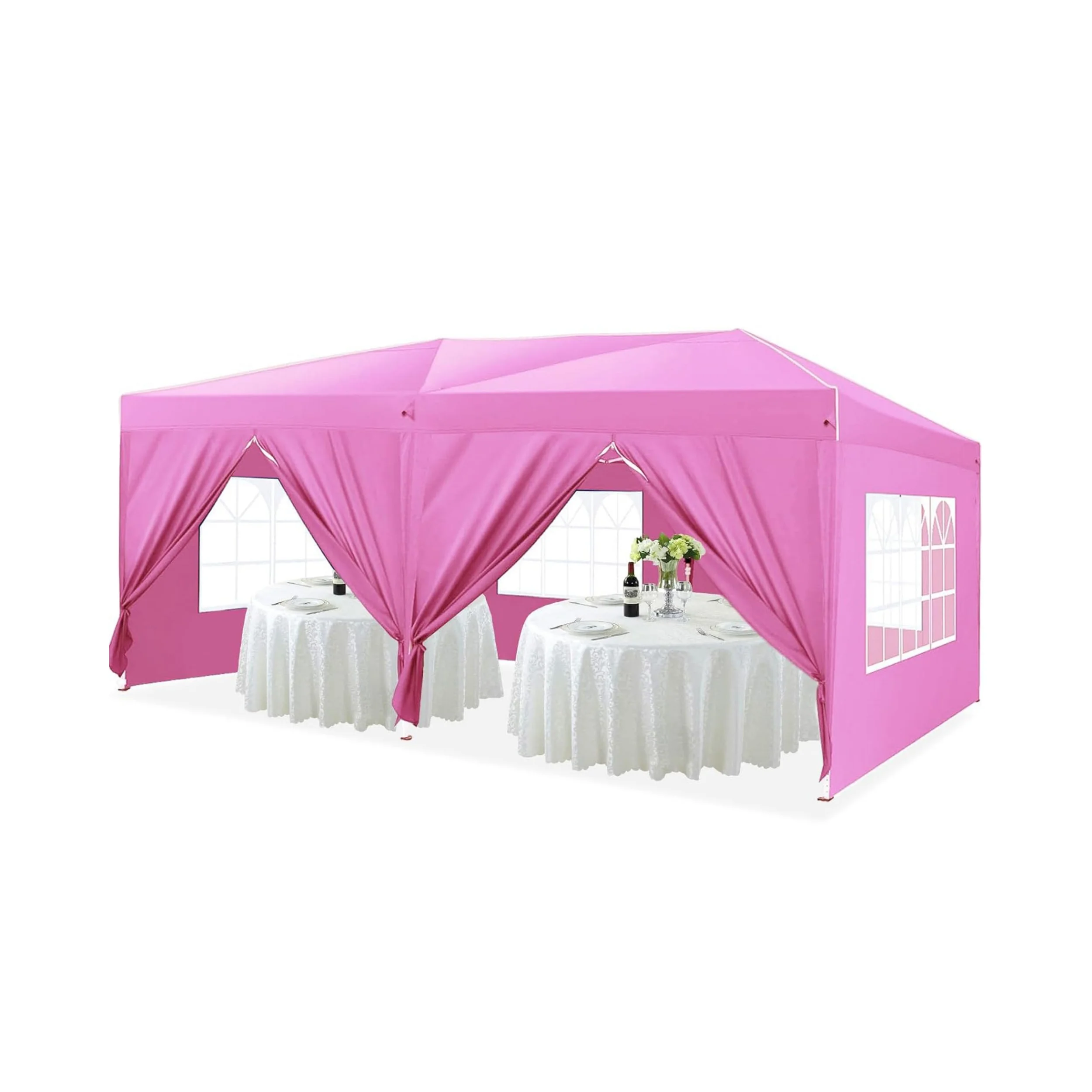 Trilenars 10'x20' Pop-up Canopy Tent With 6 Removable Sidewalls, Waterproof Outdoor Instant Gazebo For Patio Outdoor Wedding Parties And Commercial Events - Image 8