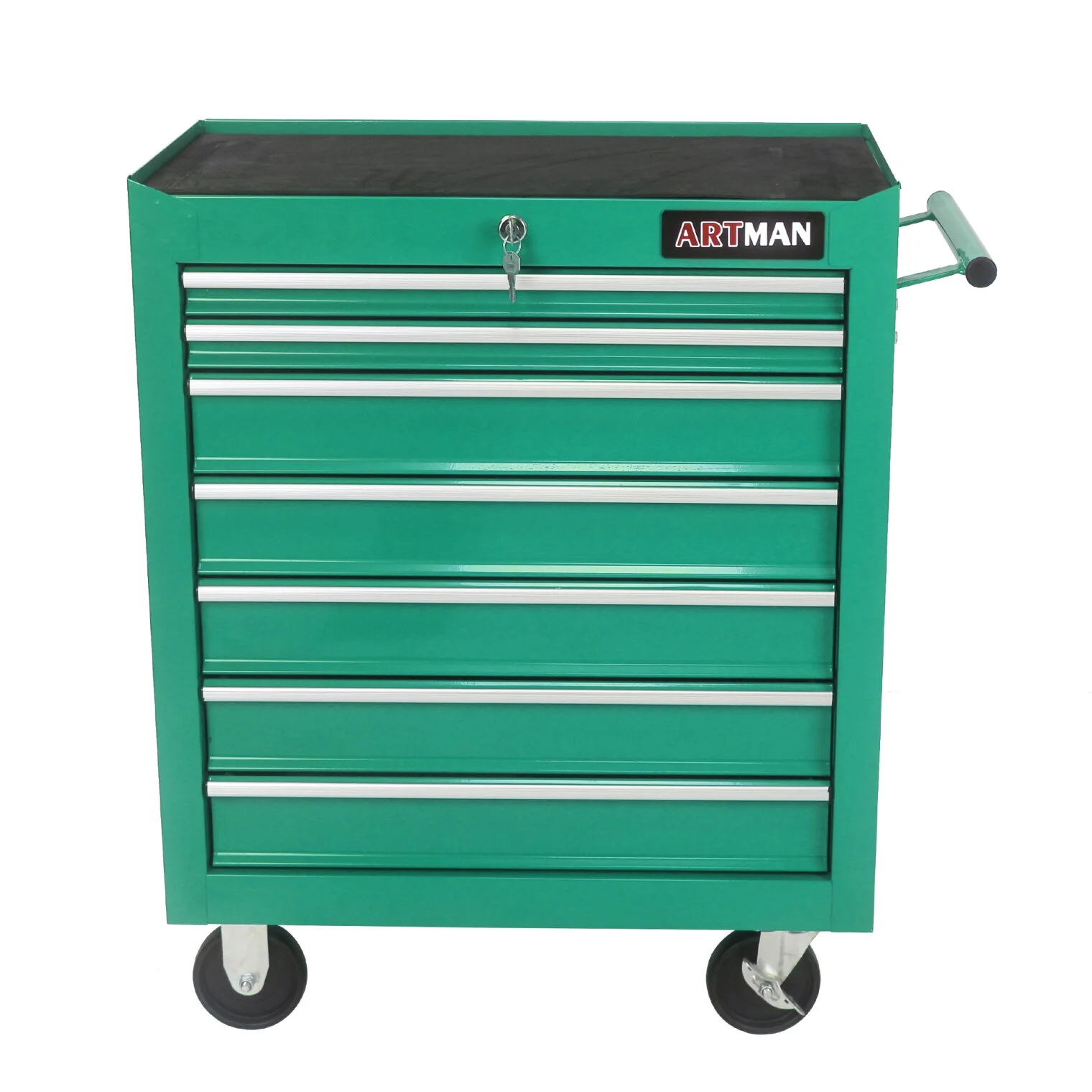 7-Drawer Metal Rolling Tool Chest with Wheels, Tool Storage Cabinet with Locking System, Toolbox with Wheels for Garage, Warehouse, Workshop, Repair Shop, Red - Image 11