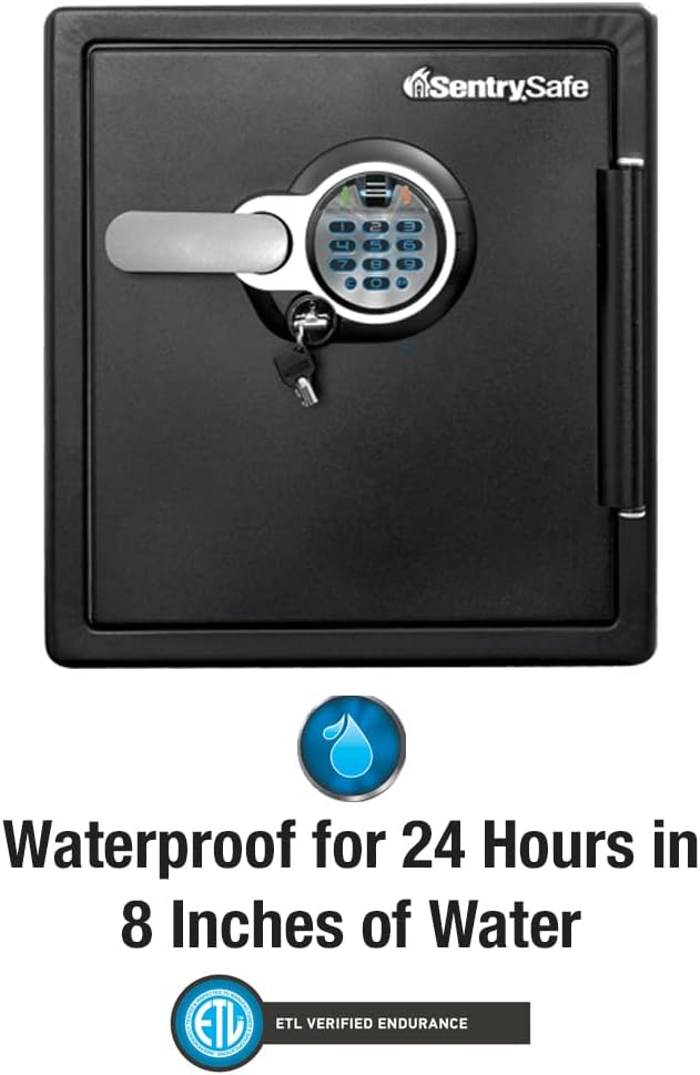 1.23 Cu Ft Waterproof and Fireproof Digital Safe Box, Alloy Steel Security Safe for Home and Office - Image 19