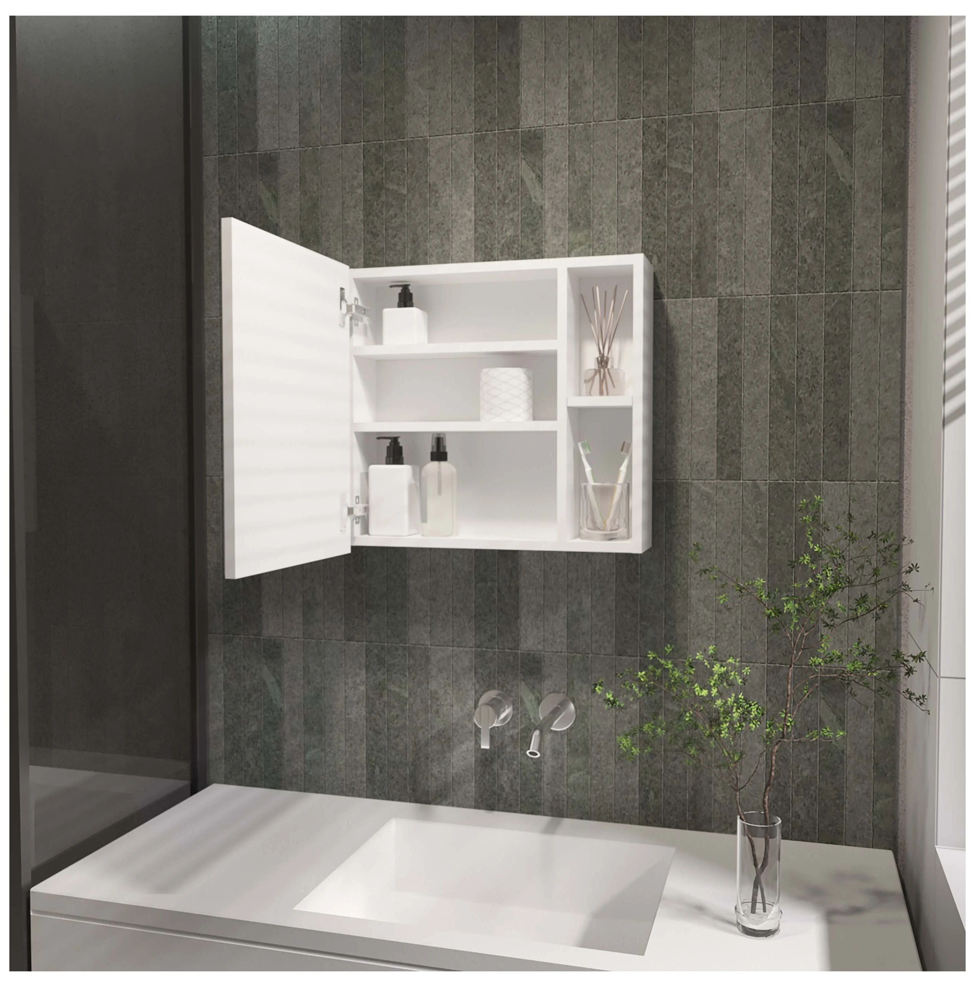 Black Tall Storage Cabinet with 3 Drawers and Adjustable Shelves for Bathroom, Study, Office and Interior, MDF Board with Painted Finish Black + MDF - Image 30