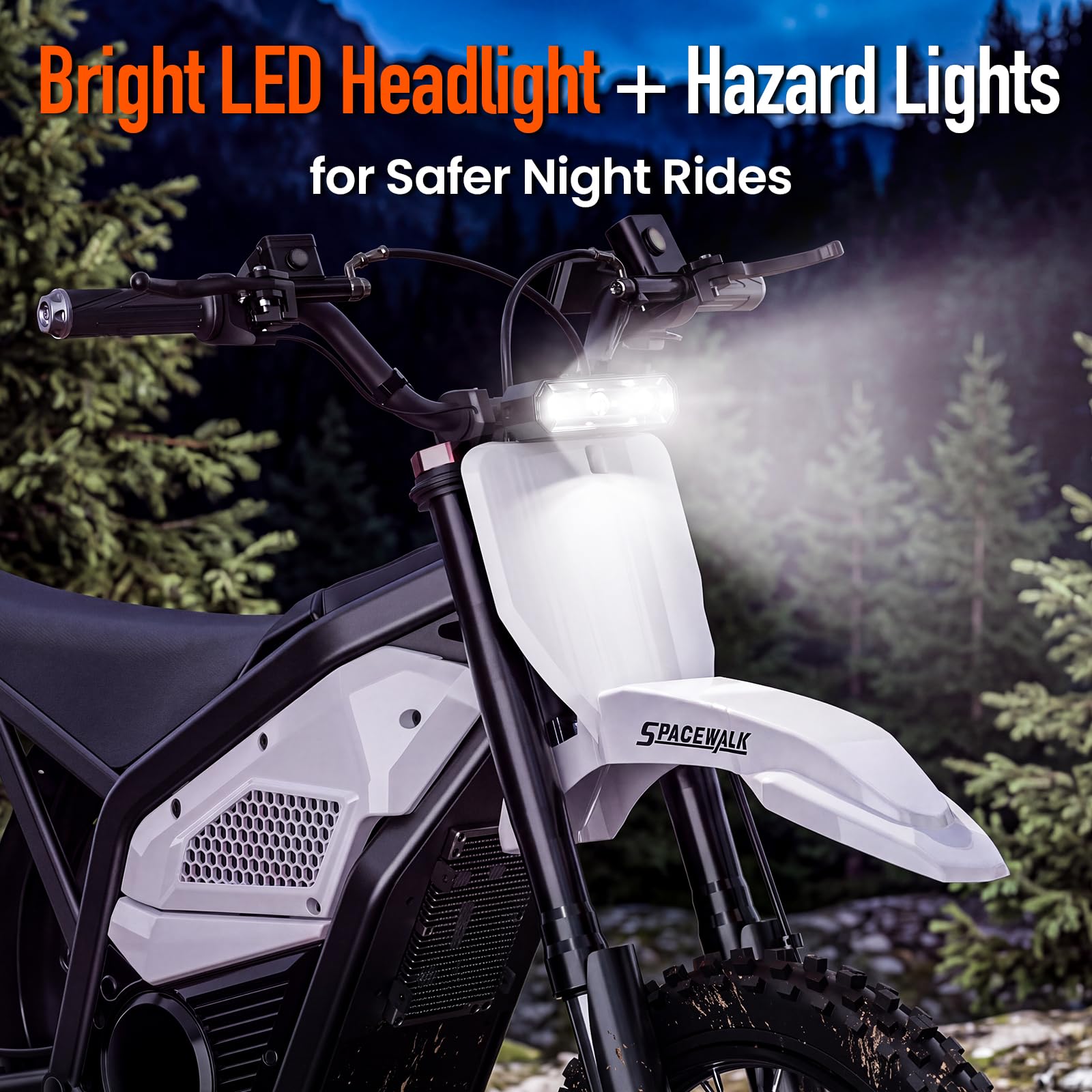 Electric Dirt Bike for Adults/Teens, 60V 55 Miles Range 3000W 37MPH - Image 6