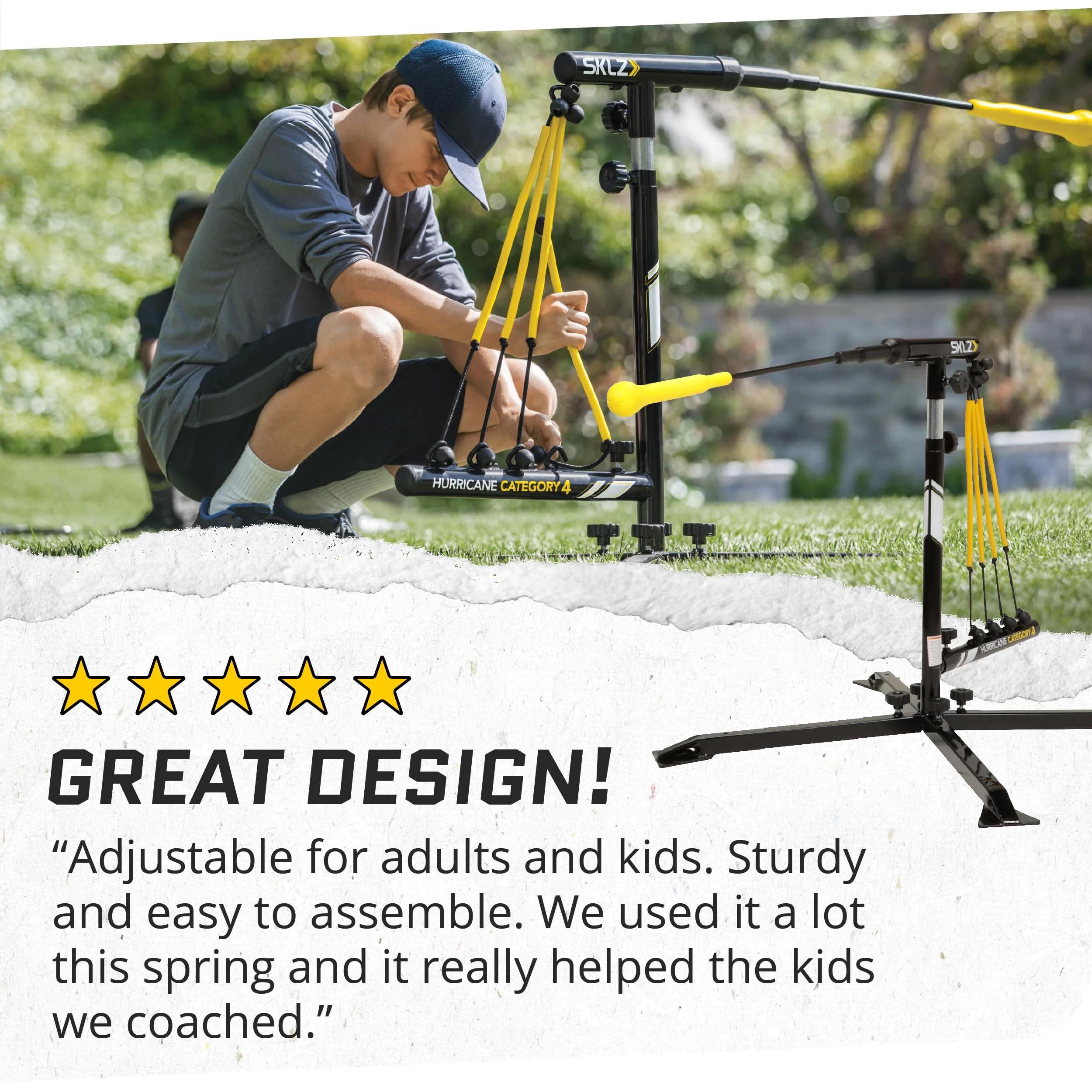 Adjustable Height Baseball Swing Trainer, Batting Practice Training Equipment for Hitting and Swing Skills - Image 6