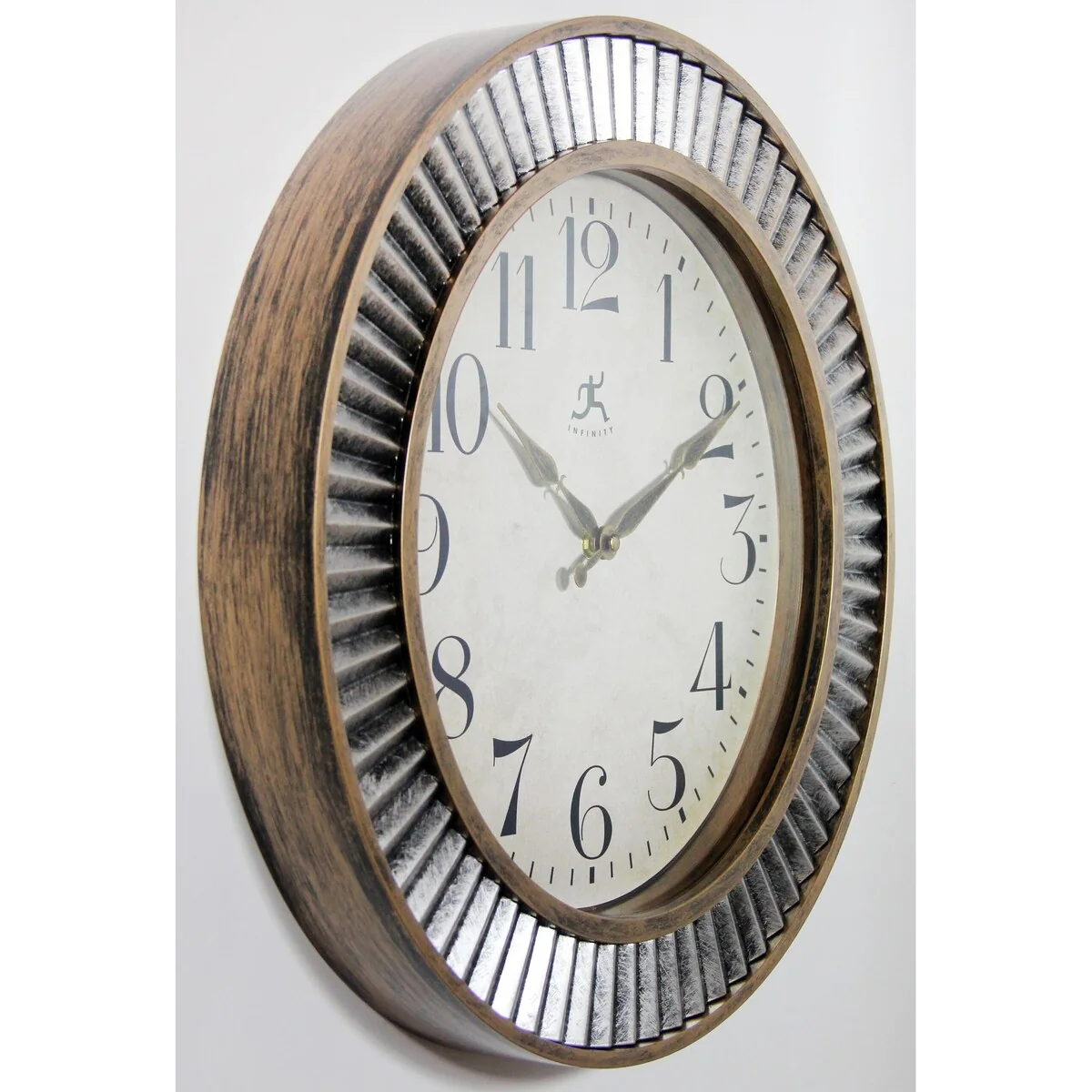 16 Inch Rustic Industrial Wall Clock, Decorative Round Clock for Home - Image 4