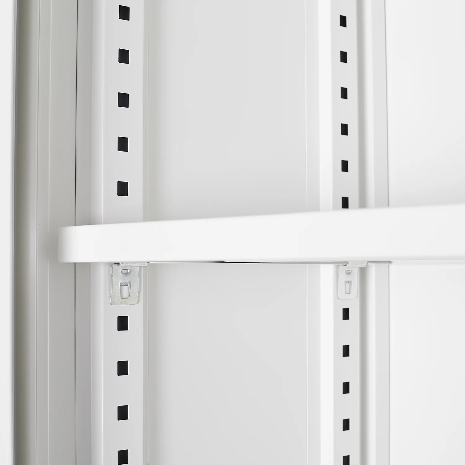 Metal Storage Cabinet with Locking Doors and Adjustable Shelf, Folding Filing Storage Cabinet, Rolling Storage Locker Cabinet for Home Office,School,Garage, White - Image 12