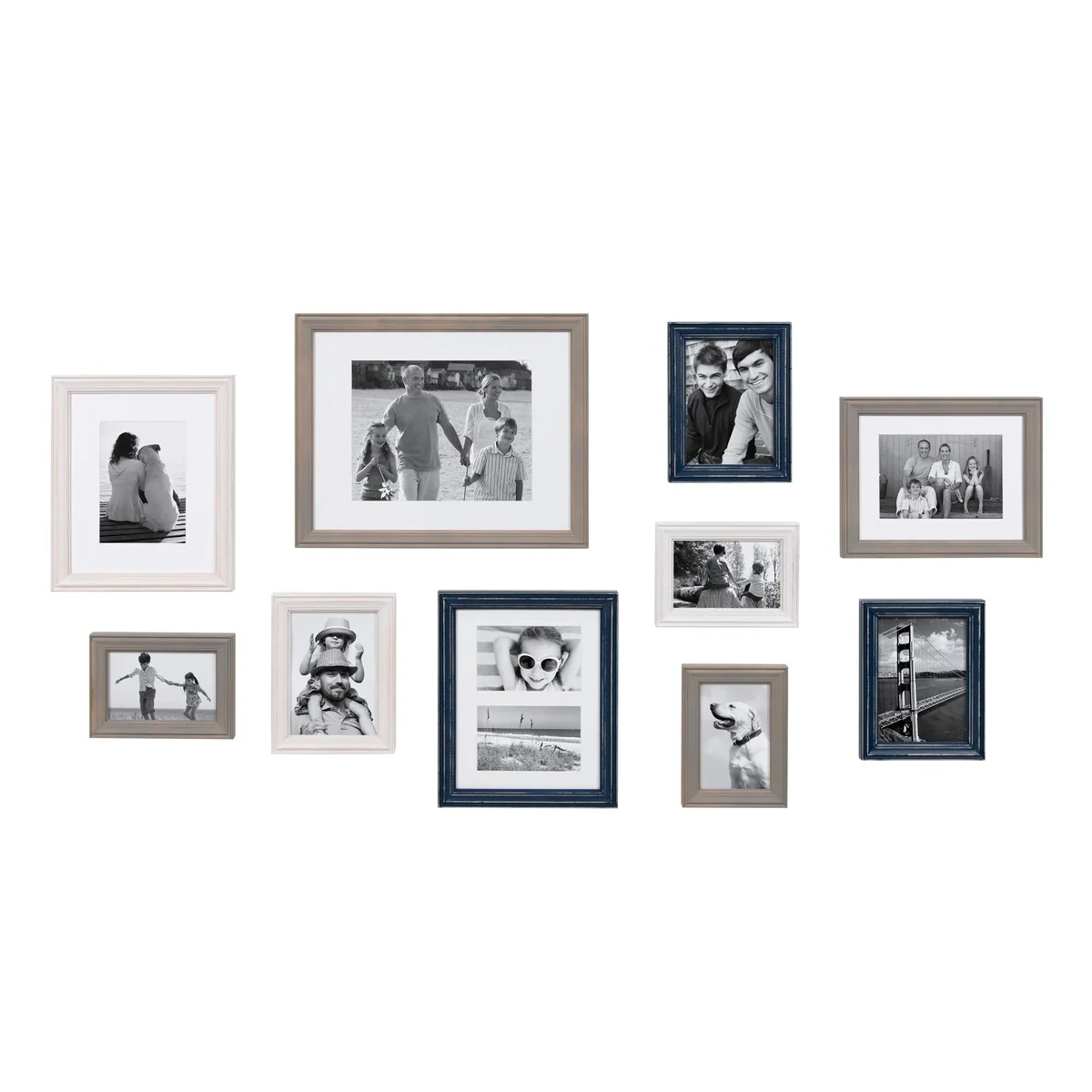 10-Piece Wood Gallery Wall Picture Frame Set, Decorative Photo Display Frames for Living Room, Bedroom and Home Decor - Image 13