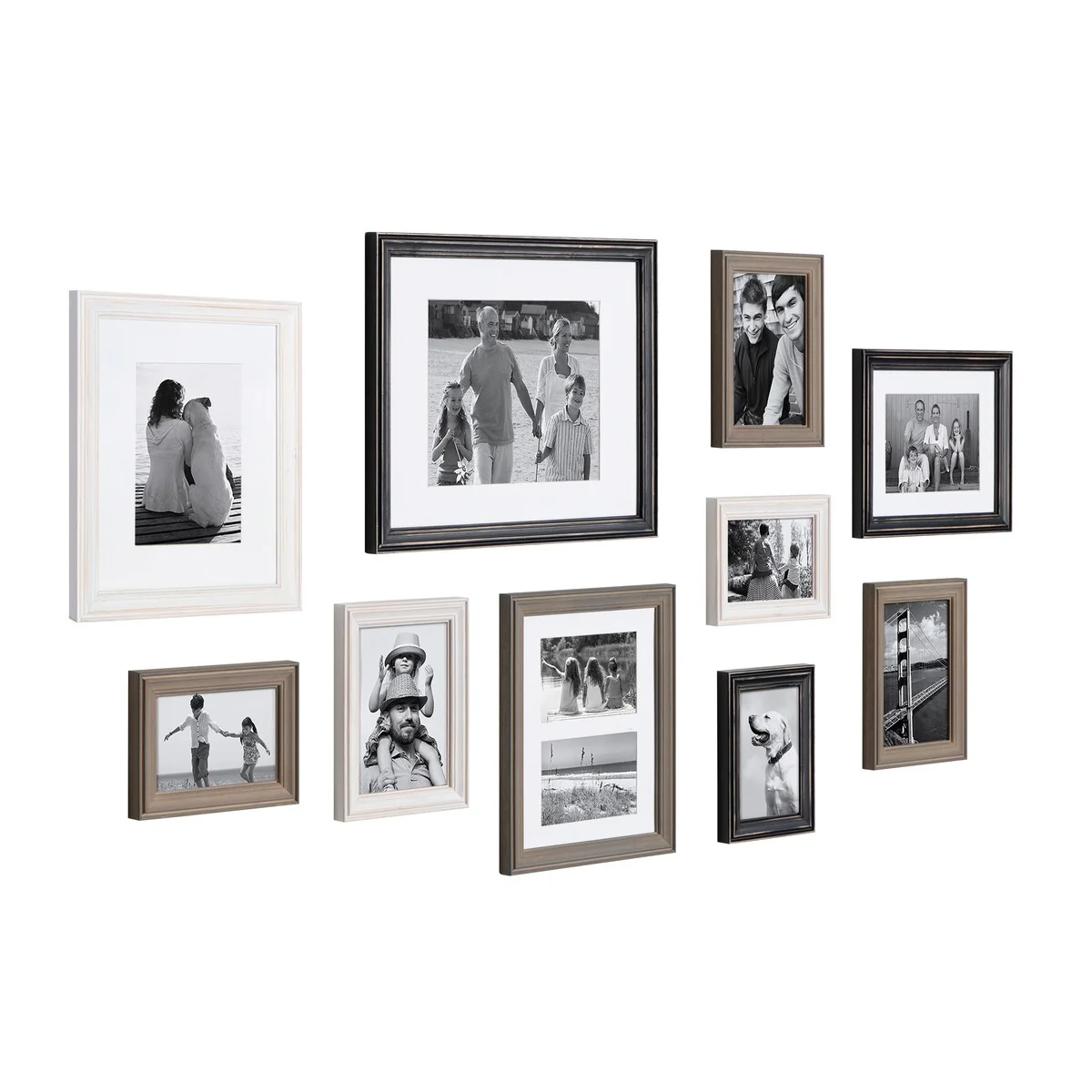 10-Piece Wood Gallery Wall Picture Frame Set, Decorative Photo Display Frames for Living Room, Bedroom and Home Decor - Image 42