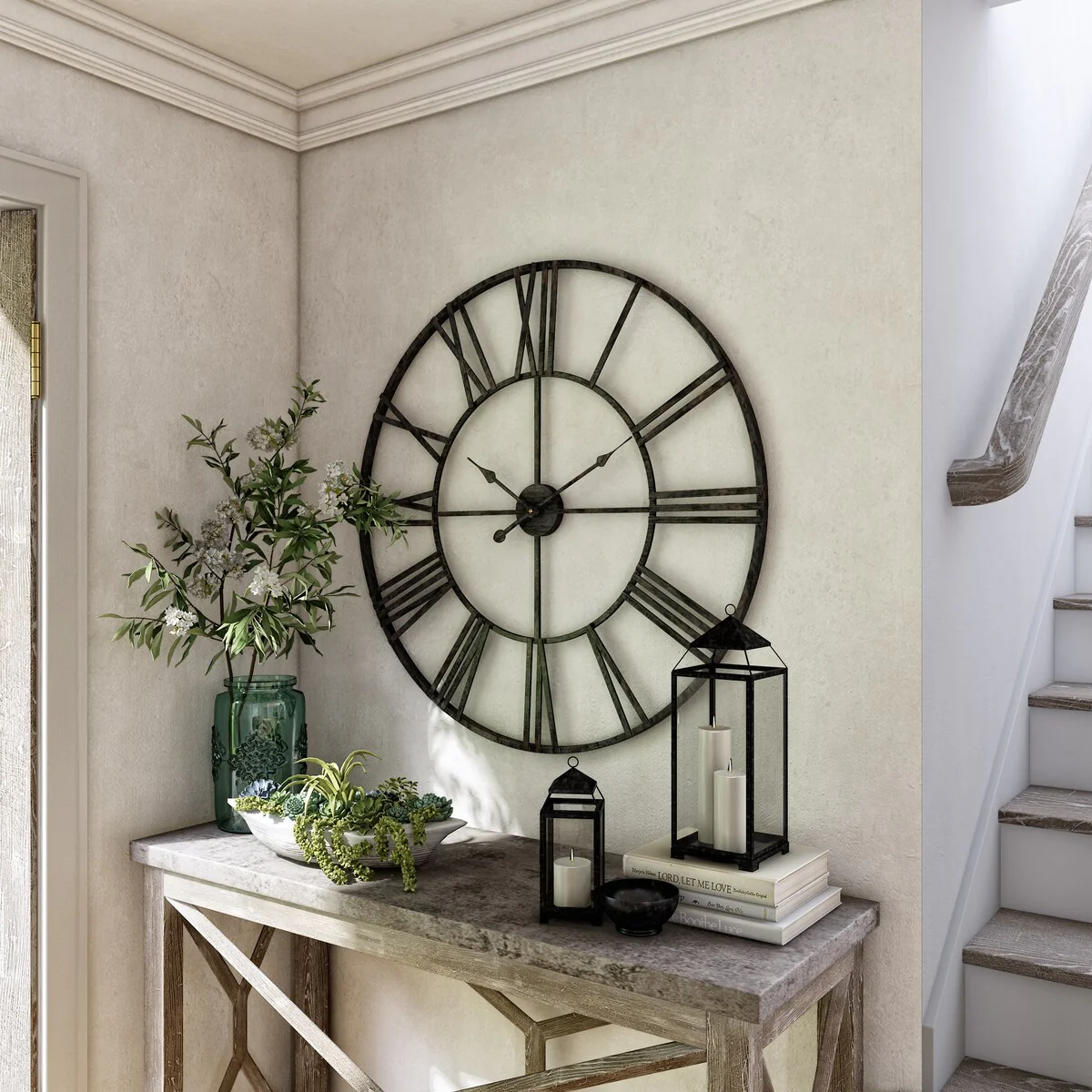 Modern Round Metal Wall Clock, Decorative Circular Hanging Clock for Living Room, Bedroom and Office - Image 43
