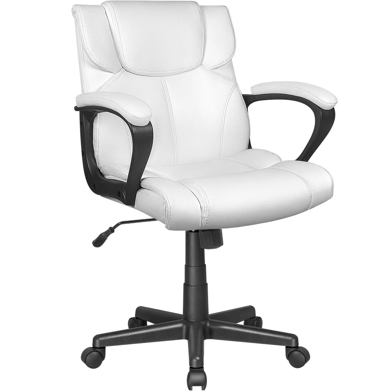 Mid Back Office Chair, Ergonomic Swivel Computer Task Chair for Home Office, Work and Study - Image 4