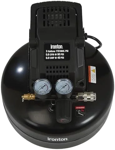 Oil-Free Pancake Air Compressor, 0.3 HP, 3 Gallons, 110 PSI - Image 3