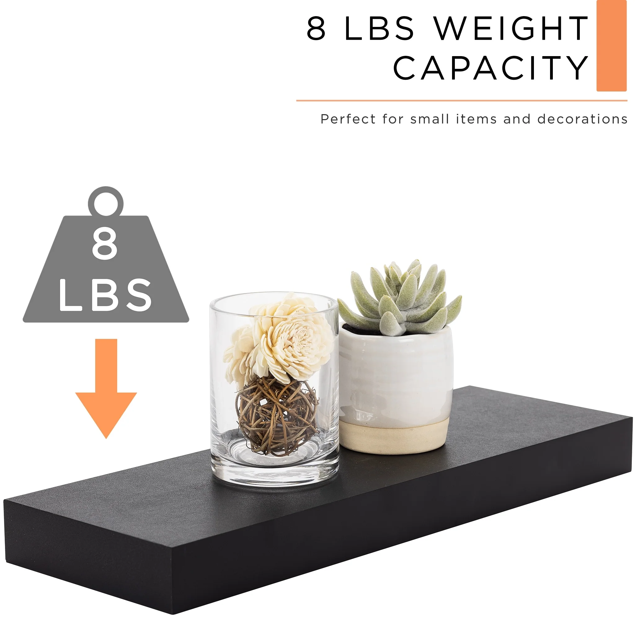 16 Inch Floating Wall Shelves, 3 Pack Farmhouse Hanging Display and Storage Shelves - Image 20