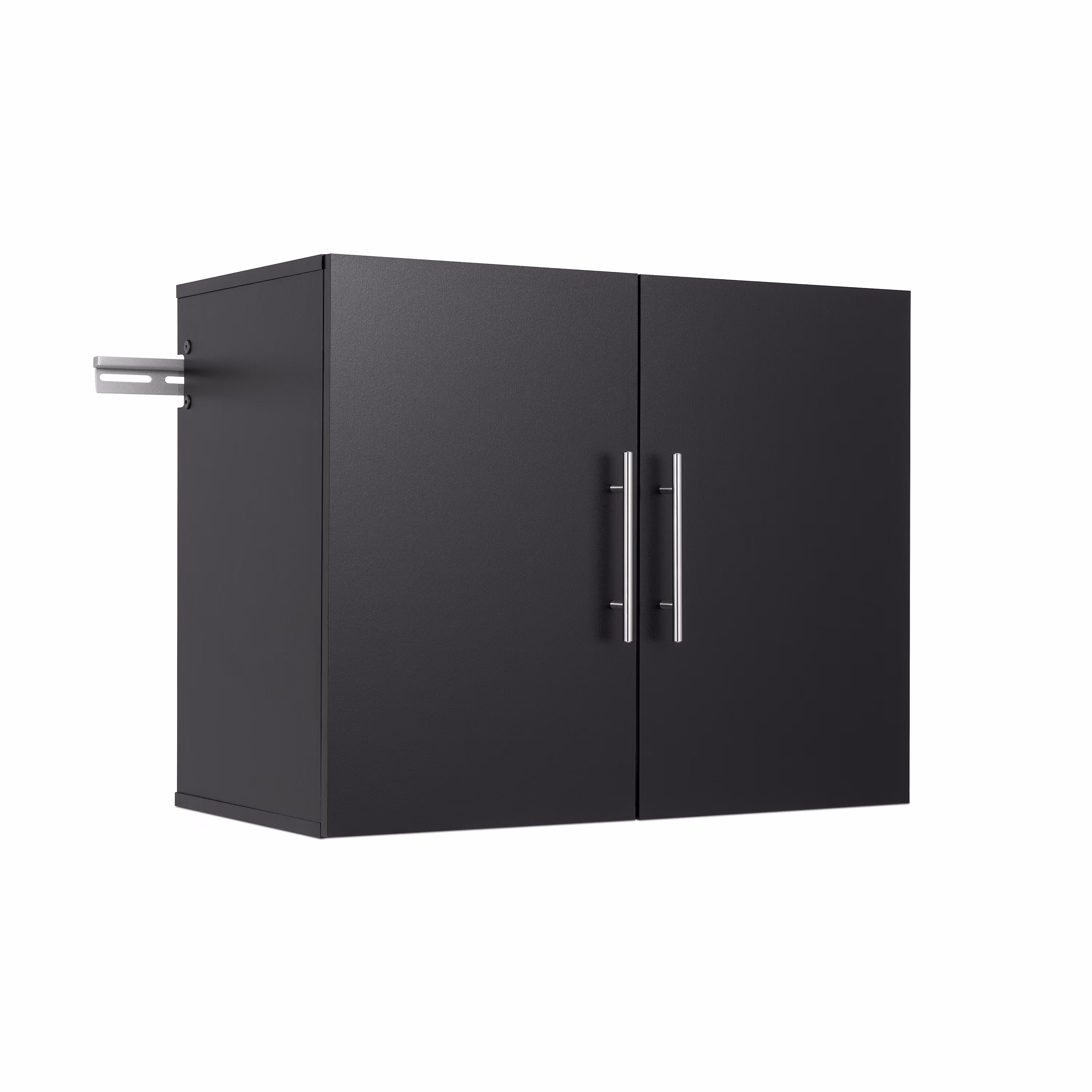 Prepac HangUps 30" Upper Wooden Garage Storage Cabinet in Black - Image 2