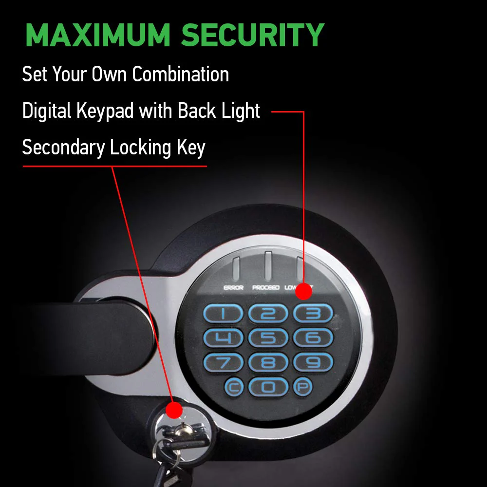 Digital Safe Box, Waterproof and Fireproof Alloy Steel Security Safe for Home and Office - Image 5