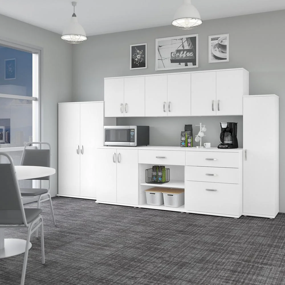 Universal Tall Narrow Storage Cabinet in Platinum Gray - Engineered Wood - Image 22