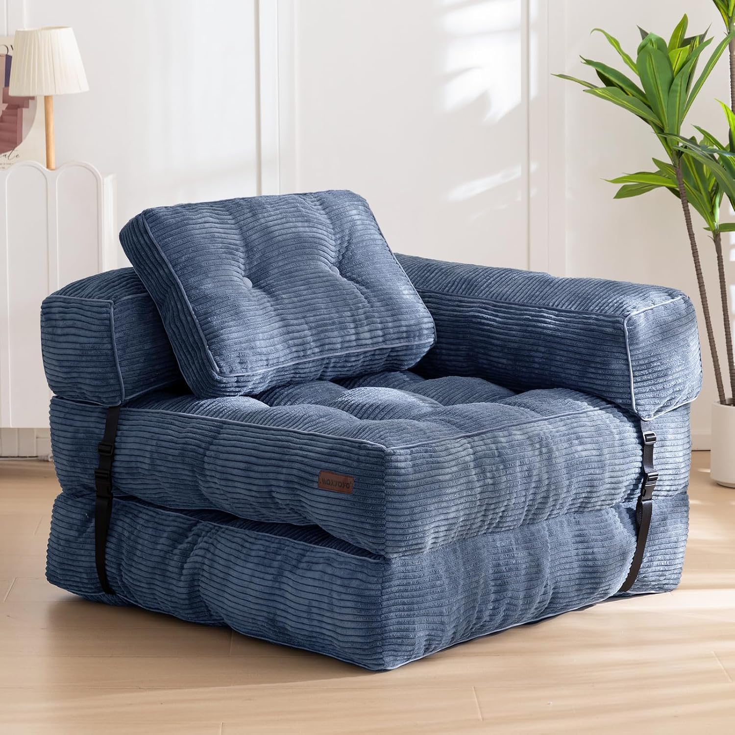 Folding Sofa Bed, Convertible Chair Bed with Pillow - Image 6