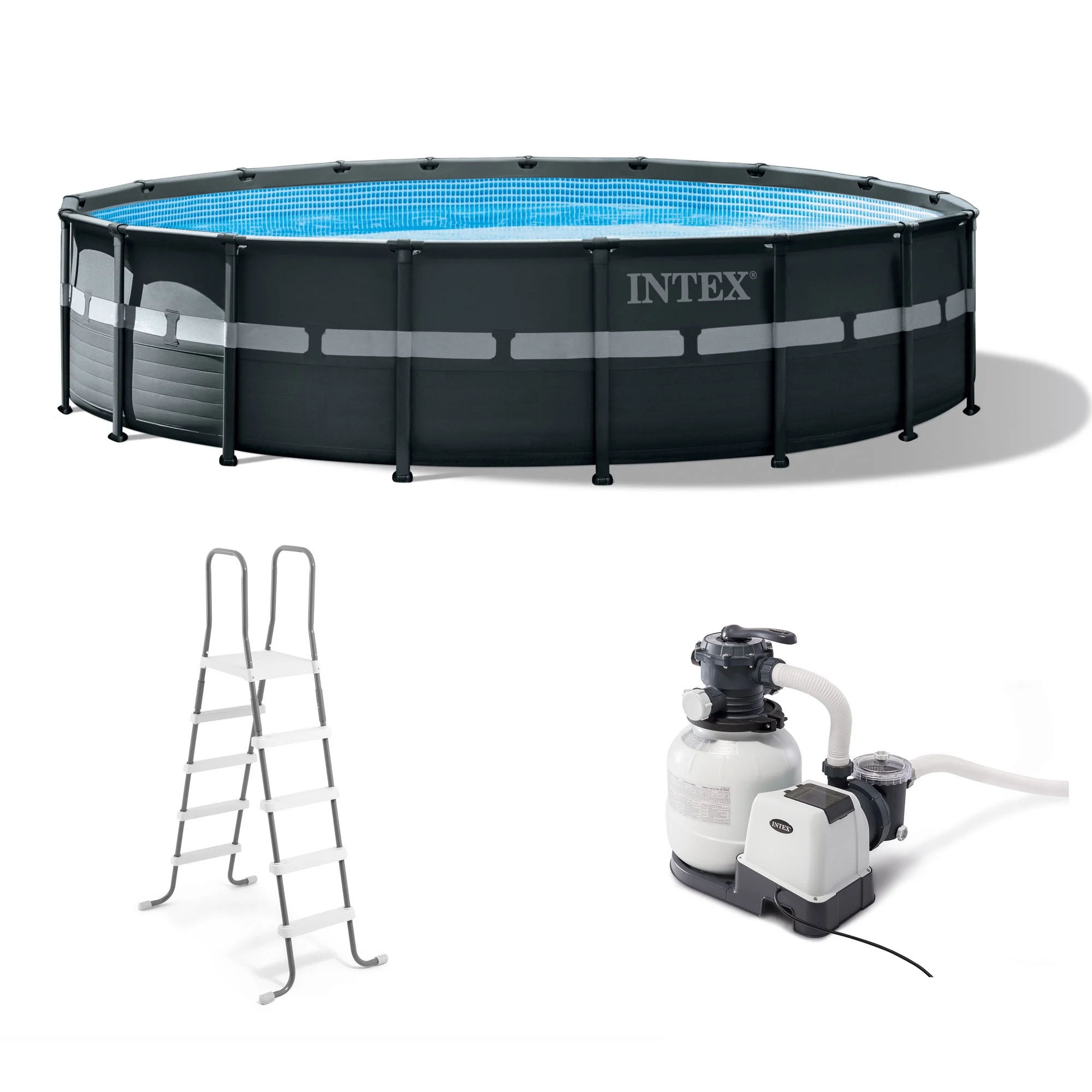 INTEX 18ft x 52in Ultra XTR Above Ground Swimming Pool, Sand Filter Pump, & Cleaning Maintenance Kit - Image 10