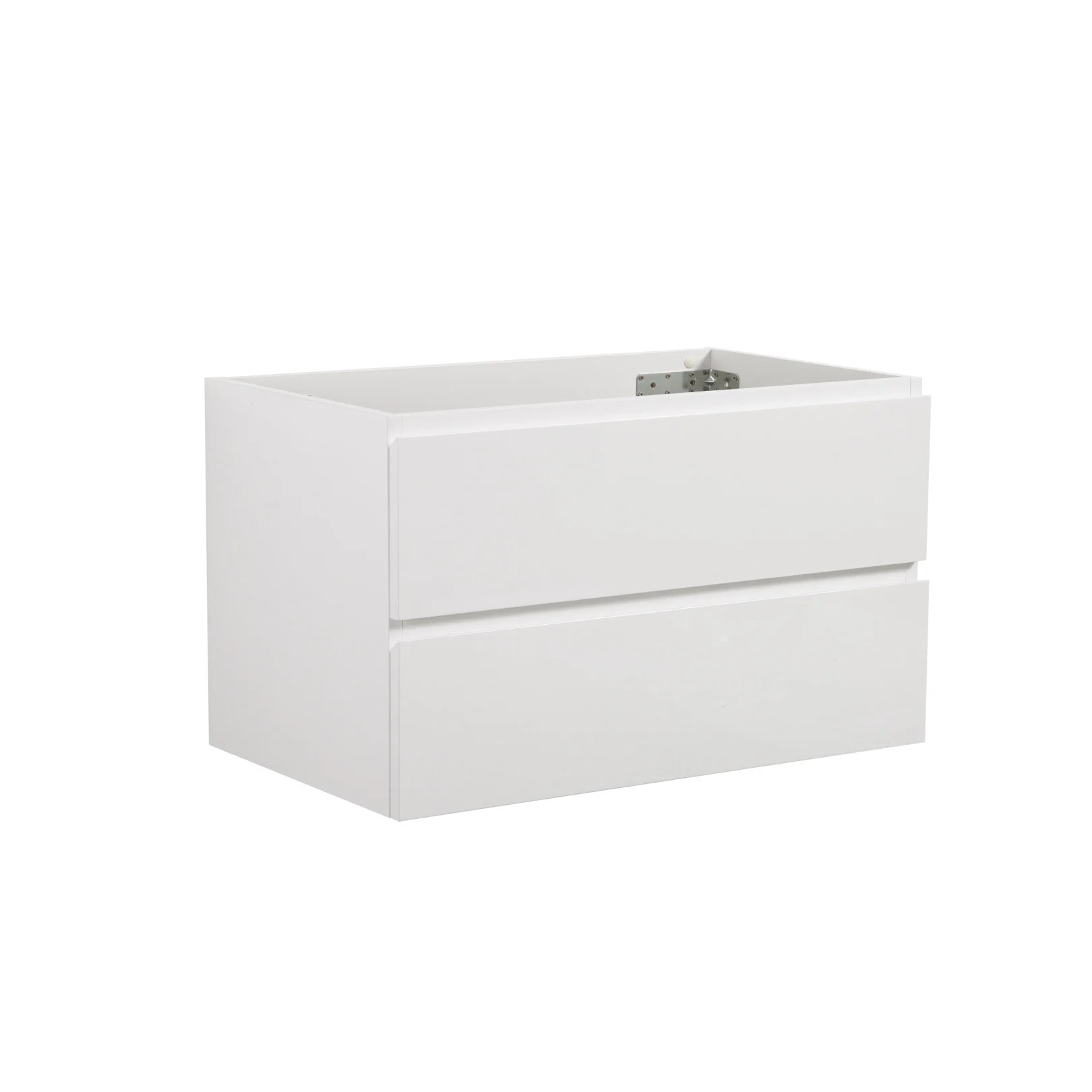 Wall Mount Bathroom Cabinet Without Basin, Gray Two-Drawer Storage Unit with Pre-Assembled Design for Space-Saving Modern Bathrooms - Image 15