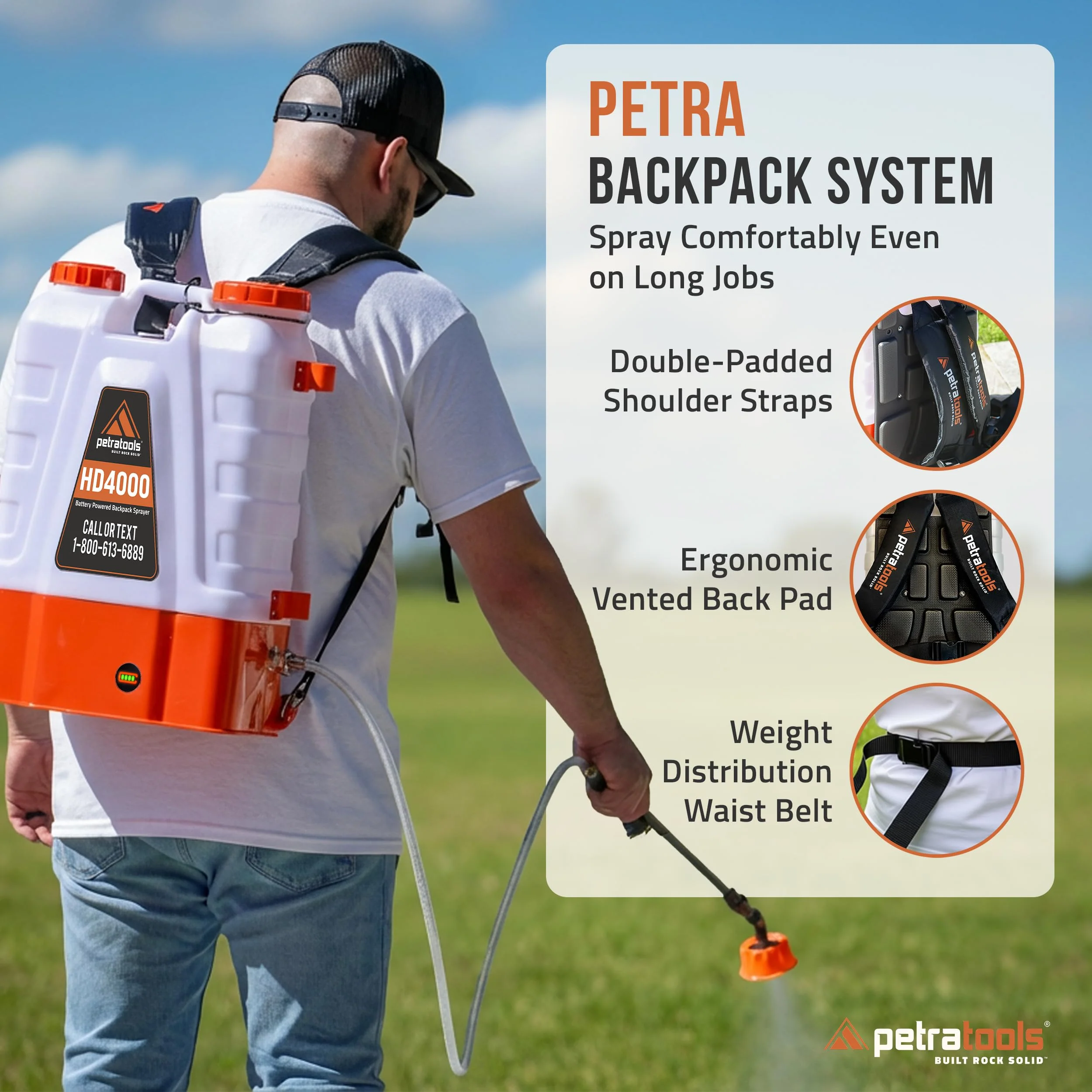 4 Gallon Battery Powered Backpack Sprayer, Rechargeable Cordless Garden and Lawn Pump Sprayer - Image 5