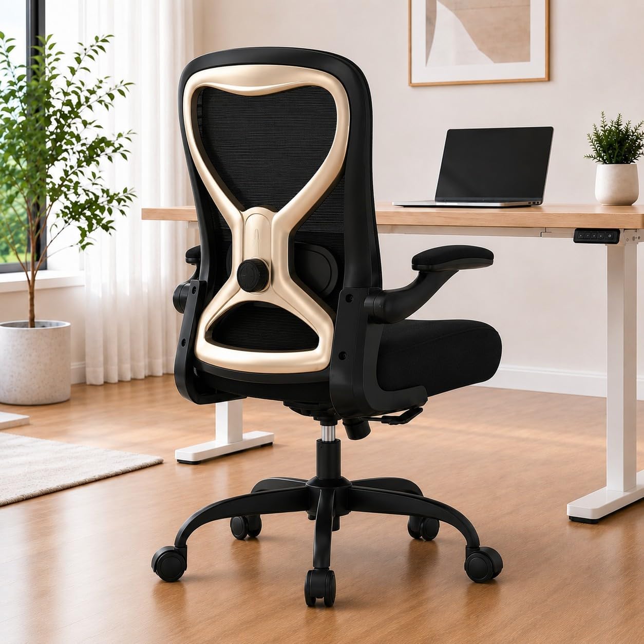 Ergonomic Home Office Chair, 4-Way Lumbar, Thick Cushion, 330LBS - Image 5