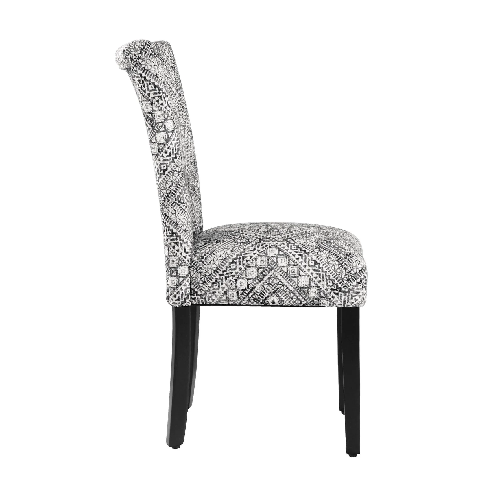 Set of 2 Upholstered Medallion Dining Chairs, Comfortable Parsons Style Chairs for Kitchen and Dining Room - Image 35