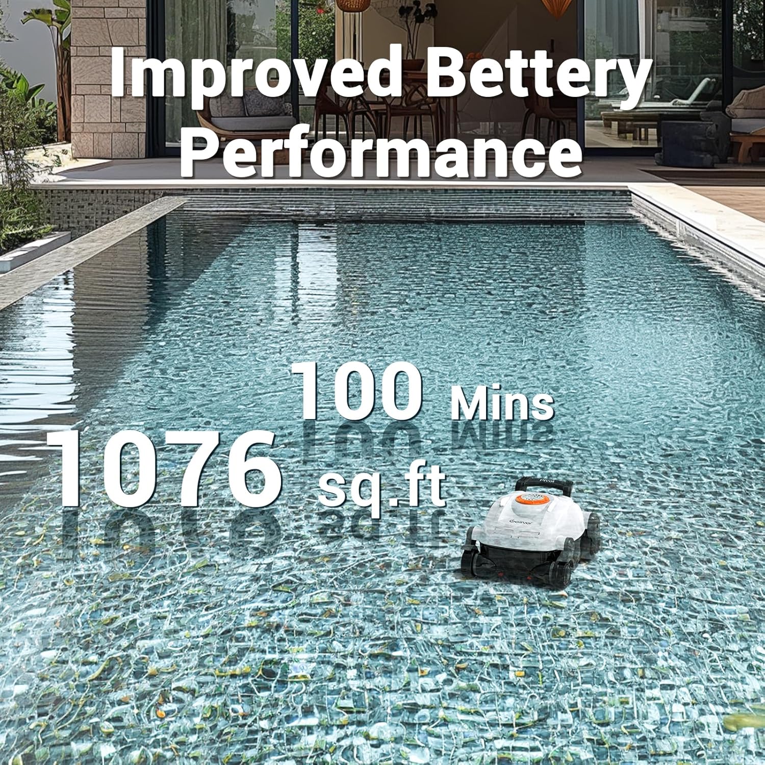 Cordless Robotic Pool Cleaner, Automatic Wall Climbing Pool Vacuum for Swimming Pool Cleaning - Image 12