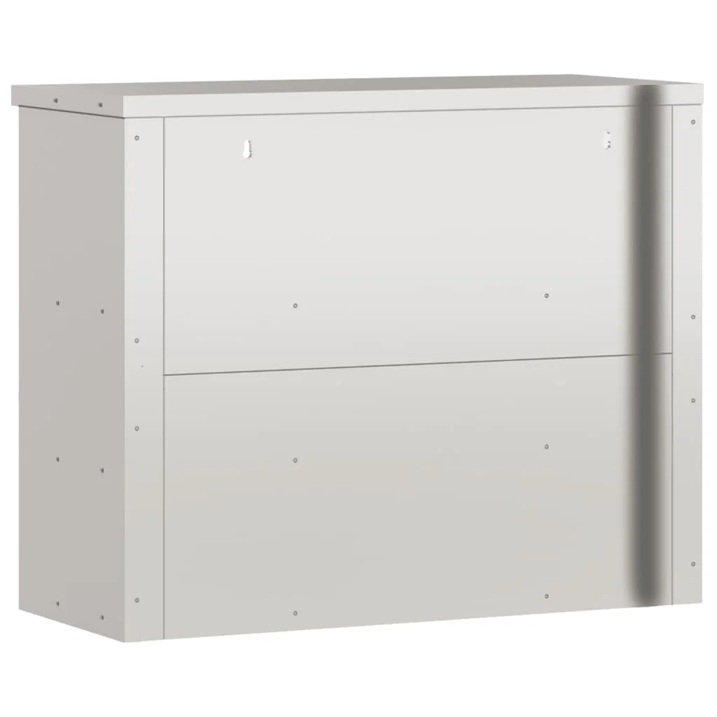 vidaXL Kitchen Wall Cabinet with Shelf Storage Restaurant Stainless Steel - Image 24